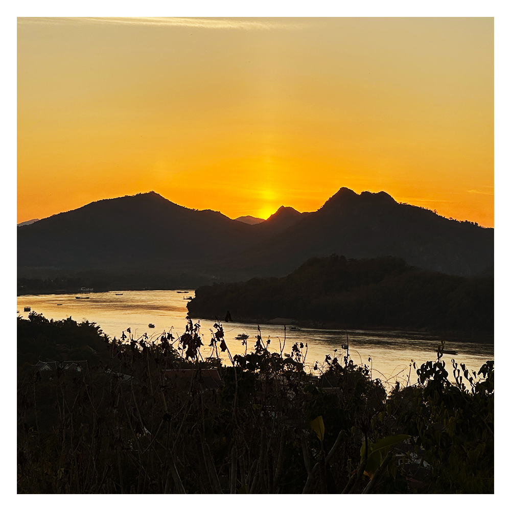 Mount Phousi Sunset Point Luang Prabang 🇱🇦